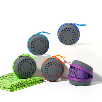 Tarpvalstybinis vasaros šalčio pojūtis sportinis rankšluostis jogai, fitnesui, vėsinantis ledo rankšluostis, dovanų rankšluostis, eva dėžutė, pakuotė