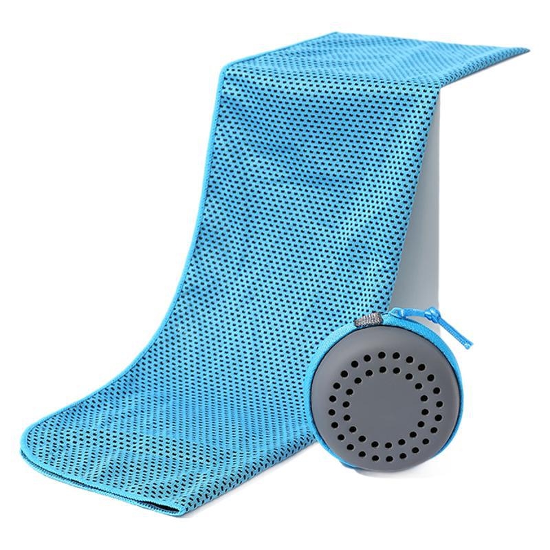 Tarpvalstybinis vasaros šalčio pojūtis sportinis rankšluostis jogai, fitnesui, vėsinantis ledo rankšluostis, dovanų rankšluostis, eva dėžutė, pakuotė