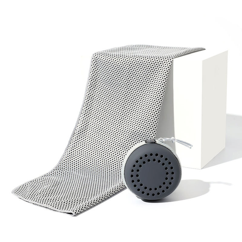 Tarpvalstybinis vasaros šalčio pojūtis sportinis rankšluostis jogai, fitnesui, vėsinantis ledo rankšluostis, dovanų rankšluostis, eva dėžutė, pakuotė