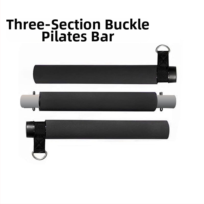 Băț Pilates multifuncțional cu trei secțiuni, pentru antrenament de forță, yoga, fitness, stick, acasă, roată abdominală, coardă de tensiune, costum de fitness
