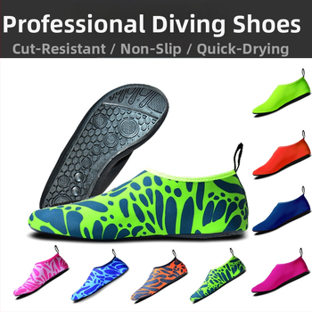 Rannasokid, kingad meestele ja naistele, sukeldumine, snorgeldamine, lapsed ülesvoolu sukeldamine, ujumiskingad, pehmed kingad, libisemiskindlad lõikekindlad punase jalalapiga nahast kingad