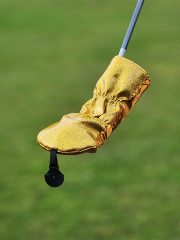 SWAG žaidimo kortų „Golden King“ golfo vežimėlio uždangalas, lazdos uždangalas, laimingas medinis lazdos uždangalas, rutulinės galvutės apsauginis dangtelis