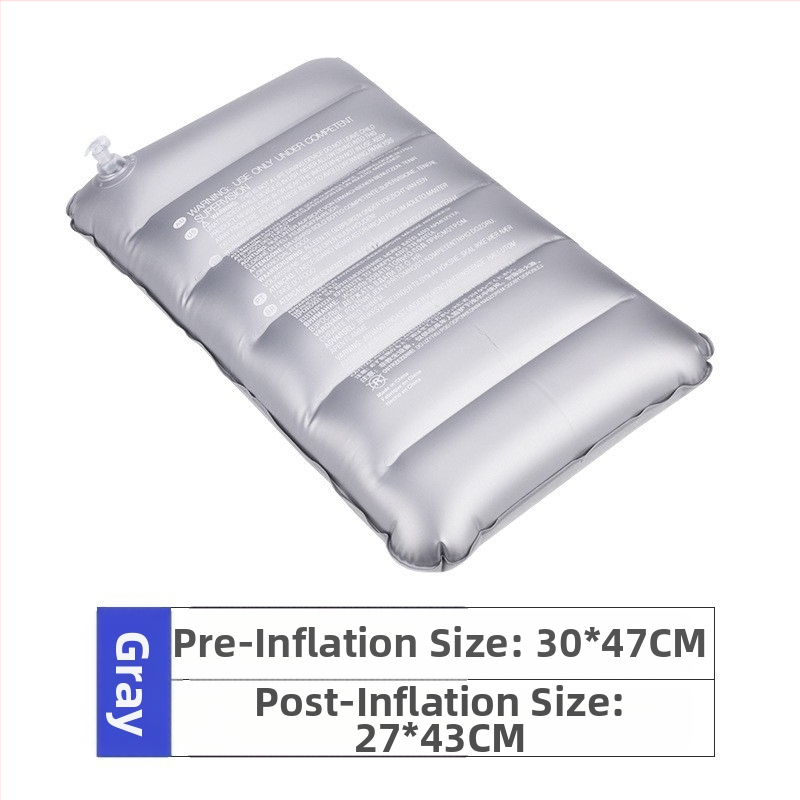 Фабрика на склад надуваема възглавница за дрямка квадратна възглавница за къмпинг на открито многофункционална PVC флокирана възглавница за кръста възглавница на едро