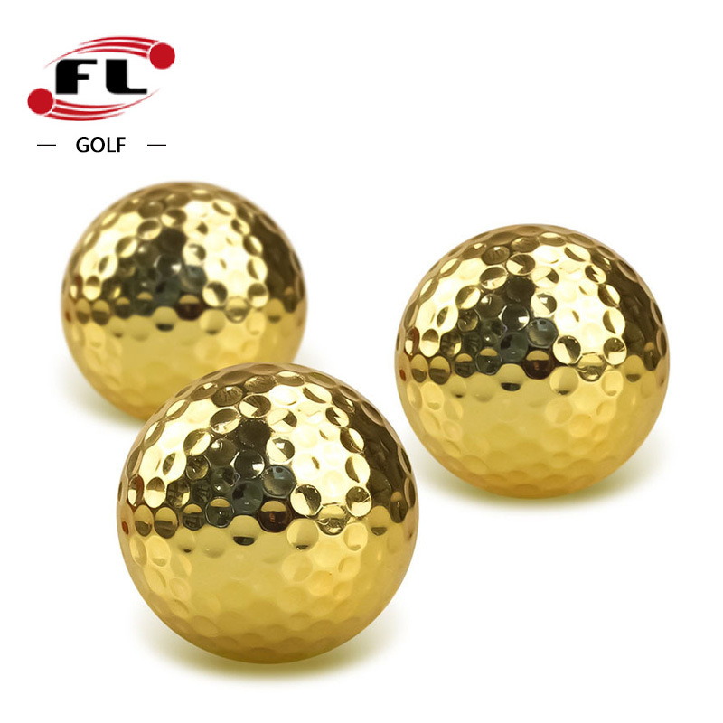 „Fuli Sports Factory“ tiesioginio pardavimo golfo dovanų kamuoliukas, galvanizuotas golfo kamuoliukas, spalvingas dvigubo sluoksnio varžybų kamuoliukas, keturių spalvų