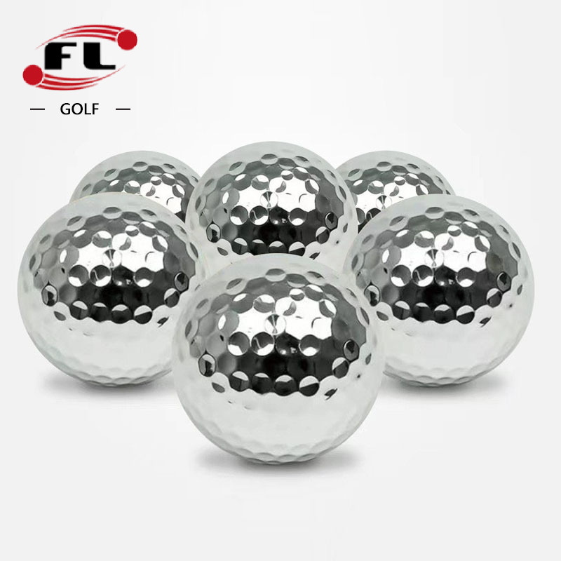 „Fuli Sports Factory“ tiesioginio pardavimo golfo dovanų kamuoliukas, galvanizuotas golfo kamuoliukas, spalvingas dvigubo sluoksnio varžybų kamuoliukas, keturių spalvų