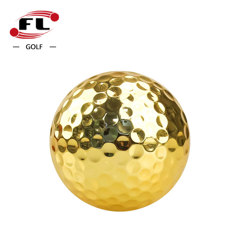 „Fuli Sports Factory“ tiesioginio pardavimo golfo dovanų kamuoliukas, galvanizuotas golfo kamuoliukas, spalvingas dvigubo sluoksnio varžybų kamuoliukas, keturių spalvų