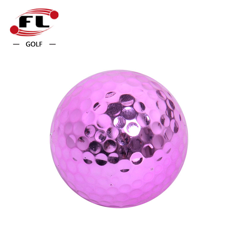 „Fuli Sports Factory“ tiesioginio pardavimo golfo dovanų kamuoliukas, galvanizuotas golfo kamuoliukas, spalvingas dvigubo sluoksnio varžybų kamuoliukas, keturių spalvų
