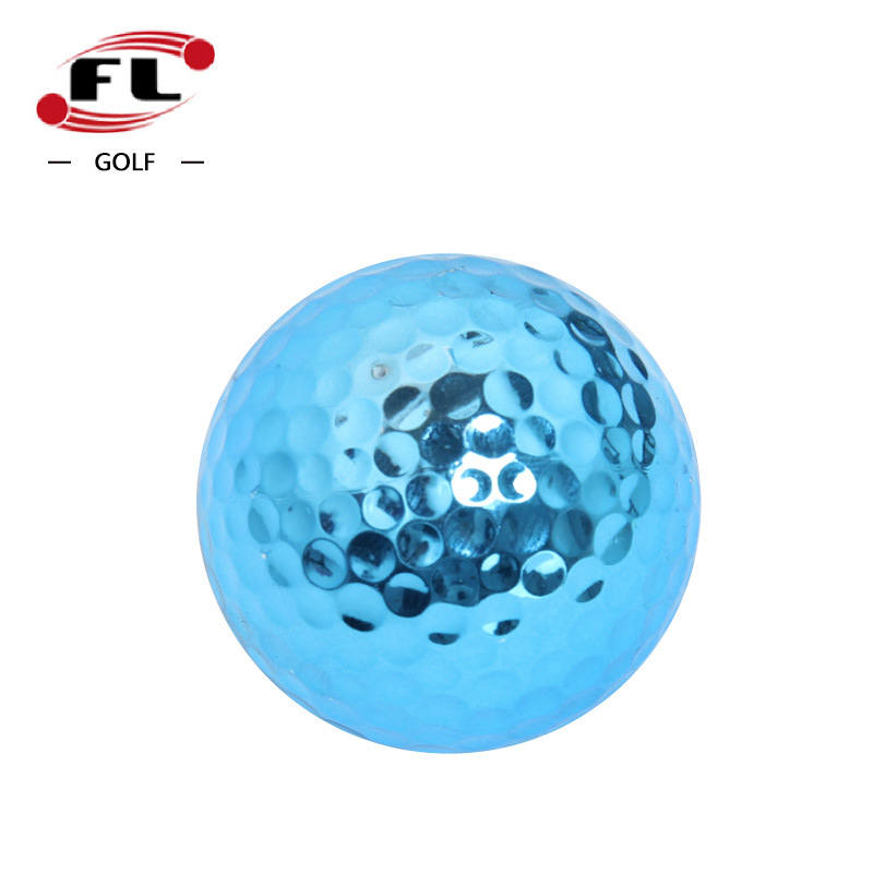 „Fuli Sports Factory“ tiesioginio pardavimo golfo dovanų kamuoliukas, galvanizuotas golfo kamuoliukas, spalvingas dvigubo sluoksnio varžybų kamuoliukas, keturių spalvų