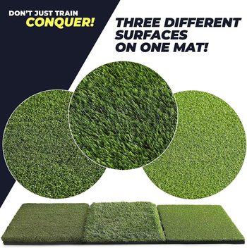 Χαλί γκολφ με swing, τριπλό ψηλό και χαμηλό χαλάκι χόρτου εσωτερικού χώρου, πράσινο χαλάκι μπάλας γκολφ