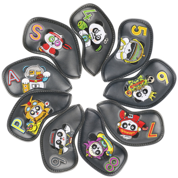 Κάλυμμα κεφαλής γκολφ Source Factory με διασυνοριακή άμεση προμήθεια, κάλυμμα κεφαλής σιδερένιου γκολφ Mini Panda Pattern