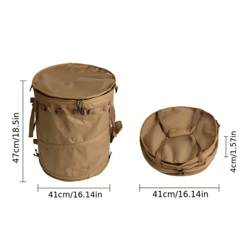 Kokkupandav prügikast õues kasutamiseks, kaasaskantav prügikast, määrdunud riiete hoiukopp, kokkupandav hoiukopp kalapüügiks