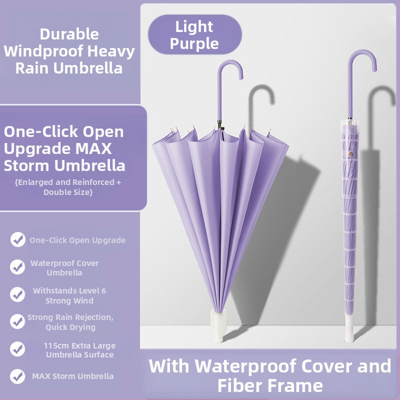 24 csontos esernyő automata esernyő nagy, túlméretezett gyári nagykereskedelmi egyenes hosszú nyelű esernyő napsütéses és esős kettős felhasználású logóval