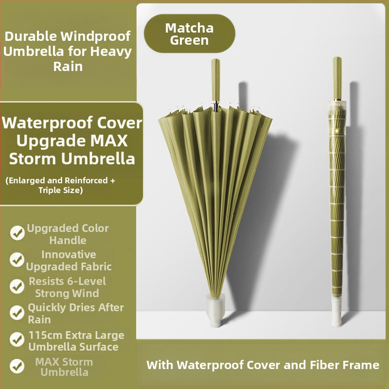 24 csontos esernyő automata esernyő nagy, túlméretezett gyári nagykereskedelmi egyenes hosszú nyelű esernyő napsütéses és esős kettős felhasználású logóval