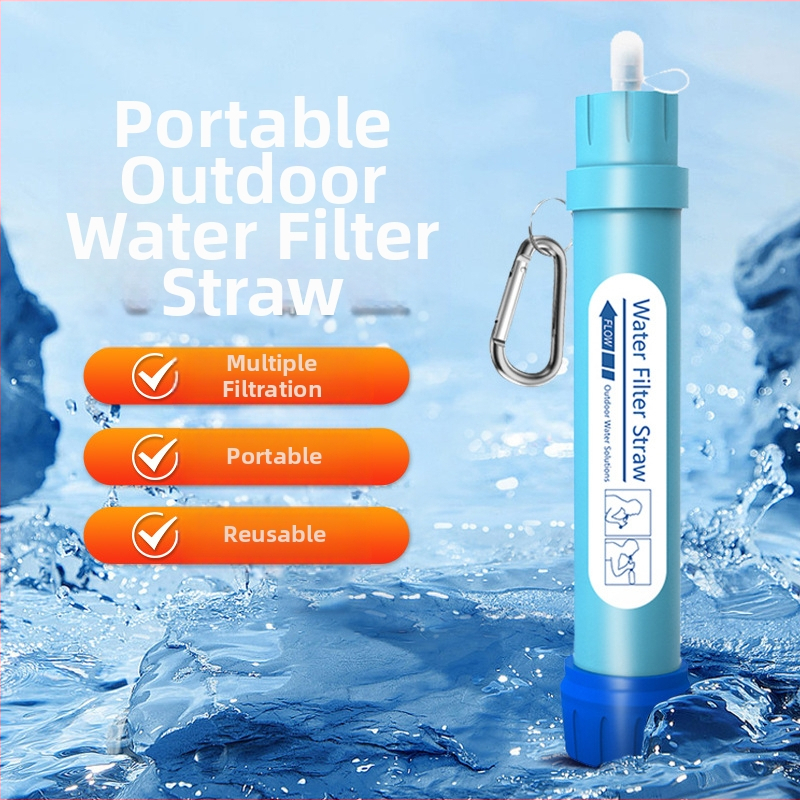 Välistingimustes kasutatav avariiveefilter kaasaskantav elu otsene joogivee puhastamine õlekõrs telkimine ellujäämisvälja joogiveefilter