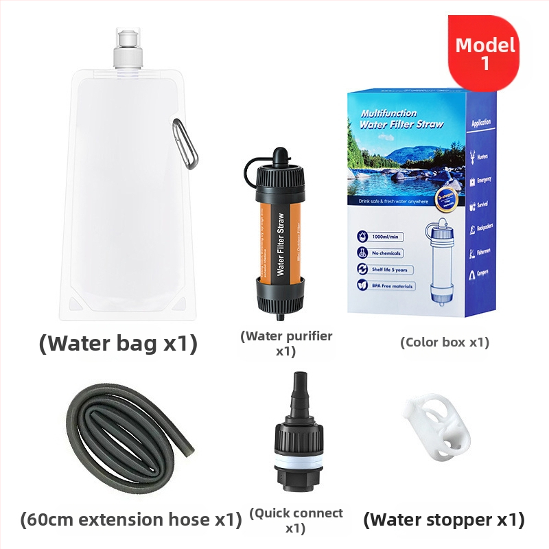 Välistingimustes kasutatav avariiveefilter kaasaskantav elu otsene joogivee puhastamine õlekõrs telkimine ellujäämisvälja joogiveefilter