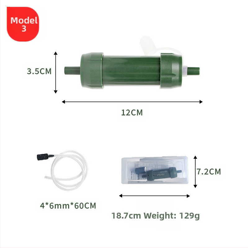 Välistingimustes kasutatav avariiveefilter kaasaskantav elu otsene joogivee puhastamine õlekõrs telkimine ellujäämisvälja joogiveefilter