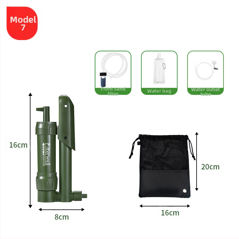 Välistingimustes kasutatav avariiveefilter kaasaskantav elu otsene joogivee puhastamine õlekõrs telkimine ellujäämisvälja joogiveefilter