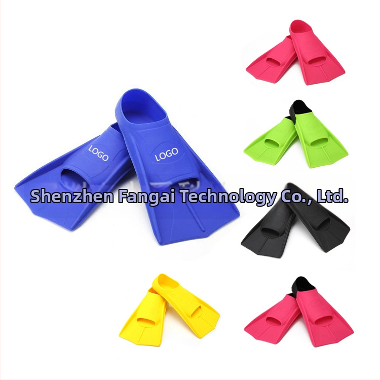 Професионални силиконови плавници за плуване, къси плавници, детски гмуркащи жабешки обувки, екипировка за гмуркане на едро, силиконови жабешки обувки, къси