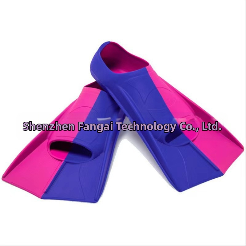 Професионални силиконови плавници за плуване, къси плавници, детски гмуркащи жабешки обувки, екипировка за гмуркане на едро, силиконови жабешки обувки, къси