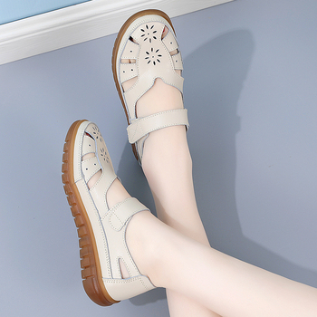 Γυναικεία Σανδάλια Άνοιξη και Καλοκαίρι, Παπούτσια Μητέρας με Μαλακή Σόλα, Αντιολισθητικά, Επίπεδη Σόλα, Αναπνέοντα, Κούφια Τσόκαρα με Δάχτυλα