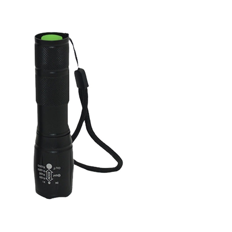 T6 zseblámpa alumínium ötvözetből készült hordozható multifunkcionális kis zseblámpa, fókuszáló XPE zseblámpa ajándékdoboz szett univerzális töltés