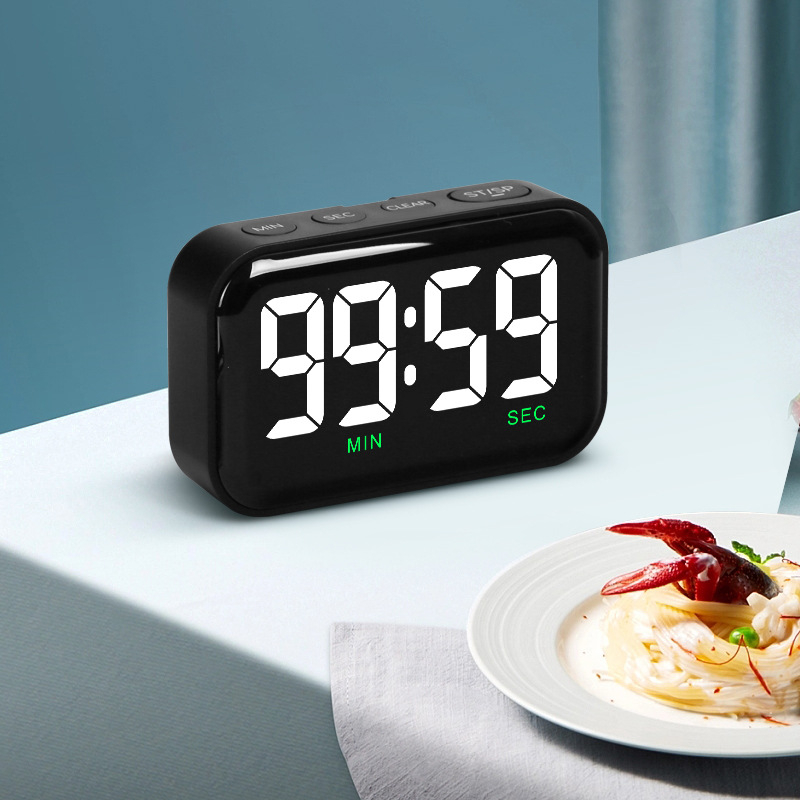 Laikmatis mokymuisi, skirtas LED elektroniniam vaikams, žadintuvas, chronometras, dvigubos paskirties apverstas virtuvės priminimas, didelis ekranas