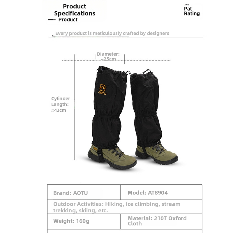 Suusatamine õues lumikate meeste ja naiste matkamiseks lumekindel madu liivakindel jalakaitse kingakate jalakate jalakate 89 04
