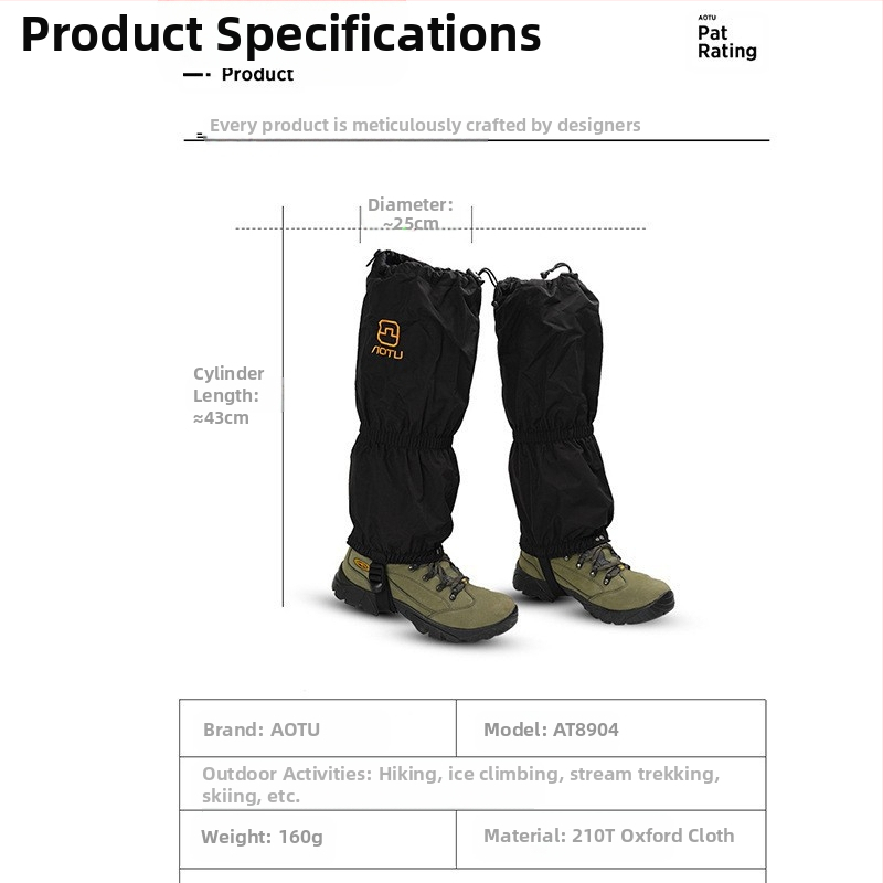 Suusatamine õues lumikate meeste ja naiste matkamiseks lumekindel madu liivakindel jalakaitse kingakate jalakate jalakate 89 04