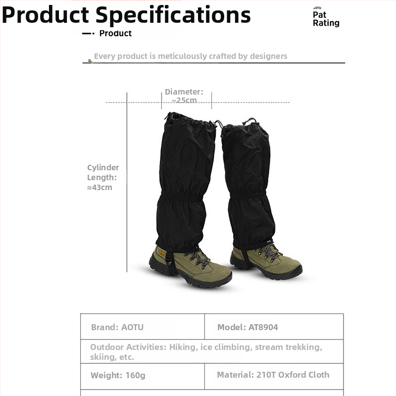 Suusatamine õues lumikate meeste ja naiste matkamiseks lumekindel madu liivakindel jalakaitse kingakate jalakate jalakate 89 04