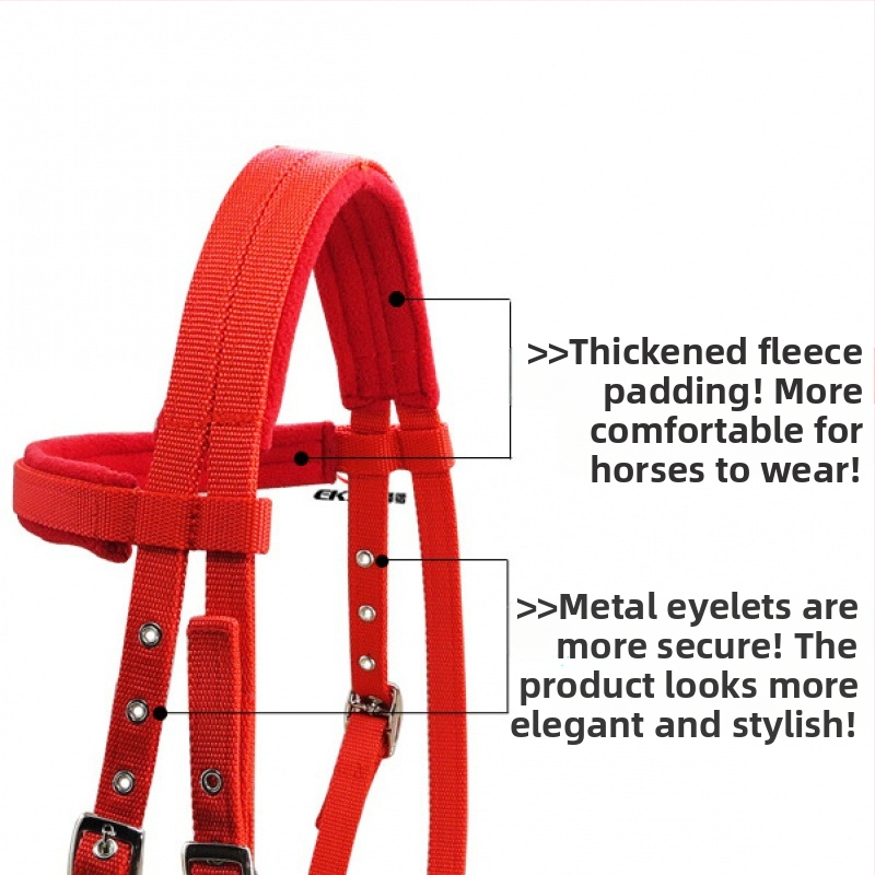 20 мм широка PP лента за водна юзда, глава за юзда, бяла никелирана, дъвчаща конска юзда с гъбена възглавничка LT5000