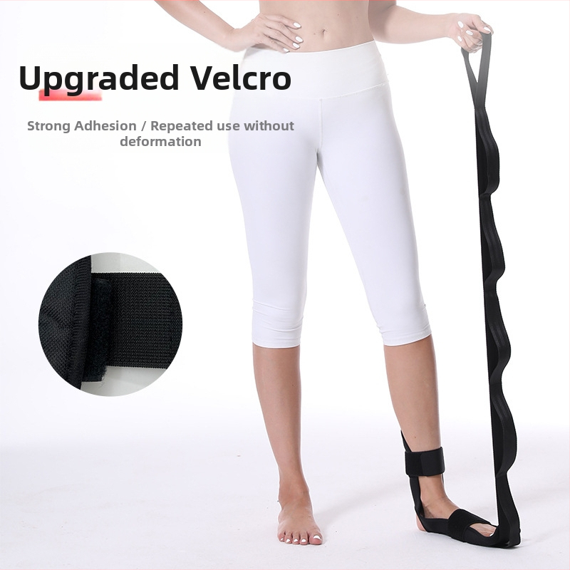 Фабричен едро рехабилитационен тренировъчен колан за разтягане на крака и крака, йога разтягащ колан, сегментиран регулиращ спомагателен колан за разтягане на крака