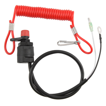Motorcsónak Hajó Külmotor Lángkikapcsoló Kapcsoló Biztonsági Húzózsinórral ATV Lángkikapcsoló Készülék Kapcsolóval
