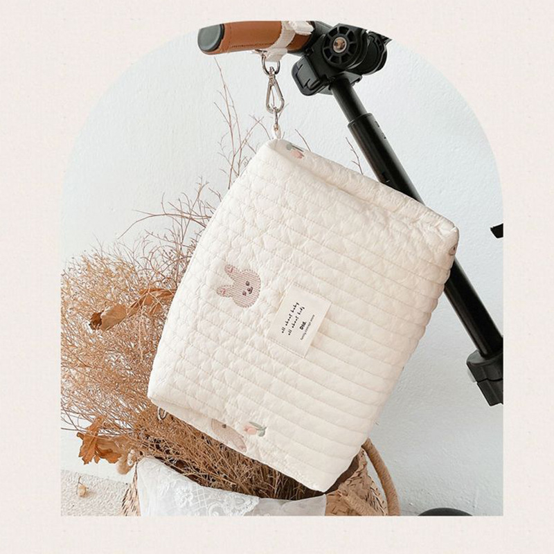 Koreai stílusú anyuka táska, baba autóba akasztható táska, multifunkcionális anya-baba táska, babamackó tárolótáska, babasétálós műtárgy tárolótáska