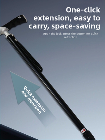 Itin lengvas nešiojamas teleskopinis ramentas, neslystantis medicininis ramentas, reguliuojamas dvigubos paskirties alpinizmo lazda pagyvenusiems žmonėms