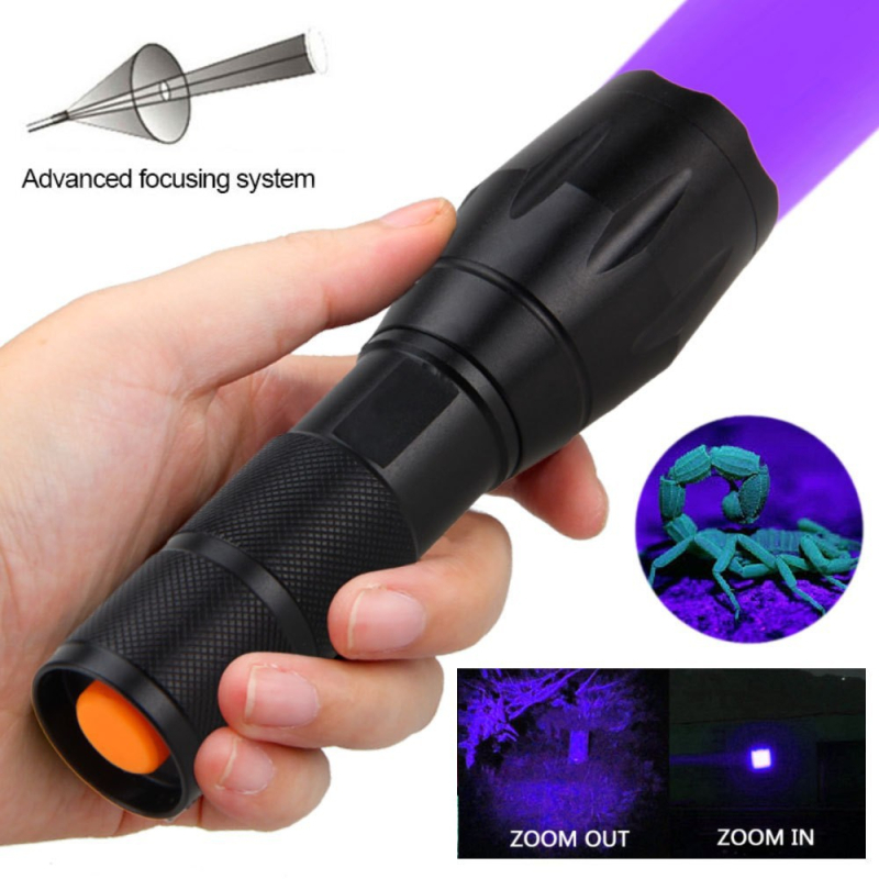 A100 Многофункционално фенерче за външен туризъм, преносимо, силно фокусирано, червено, зелено, синьо, лилаво, бяло, светлина, фенерче от алуминиева сплав