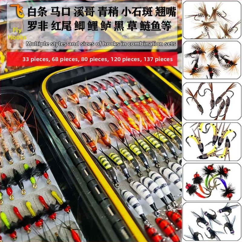 „Luya Bait Fly Hook“ kostiumas, baltas dryžuotas tilapijos ešerys, juodas žuvis žudyti, netikras masalas, dydžio kabliukas