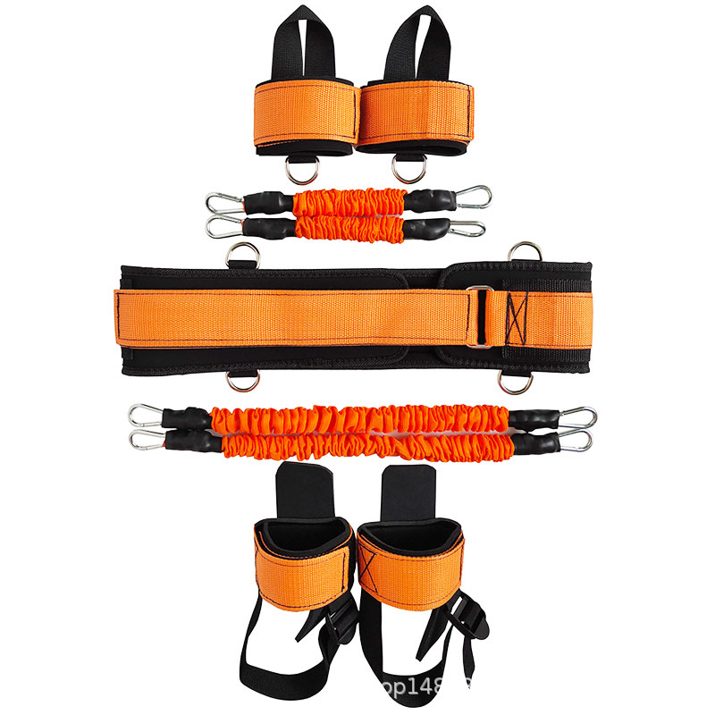 Bounce Trainer Fitness Resistance Band Poksiülikond Latekstoruga Tõmbamisköis Jala Vöö Treener