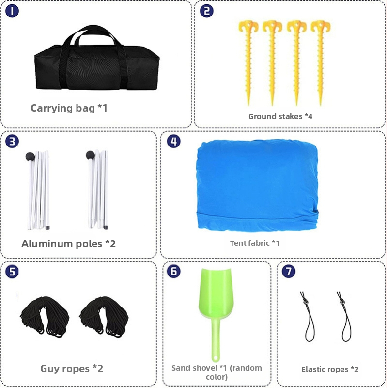 Piiriülene rannatelk Lycra varikatus päikesevari päikesekreem lahe välistingimustes mereäärne telkimine kalapüügi varikatus telkimistelk