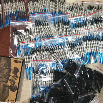 18g никел, защитни меки стрелички от алуминиева сплав, стрелички с пръчка, пластмасови стрелички с 120 глави