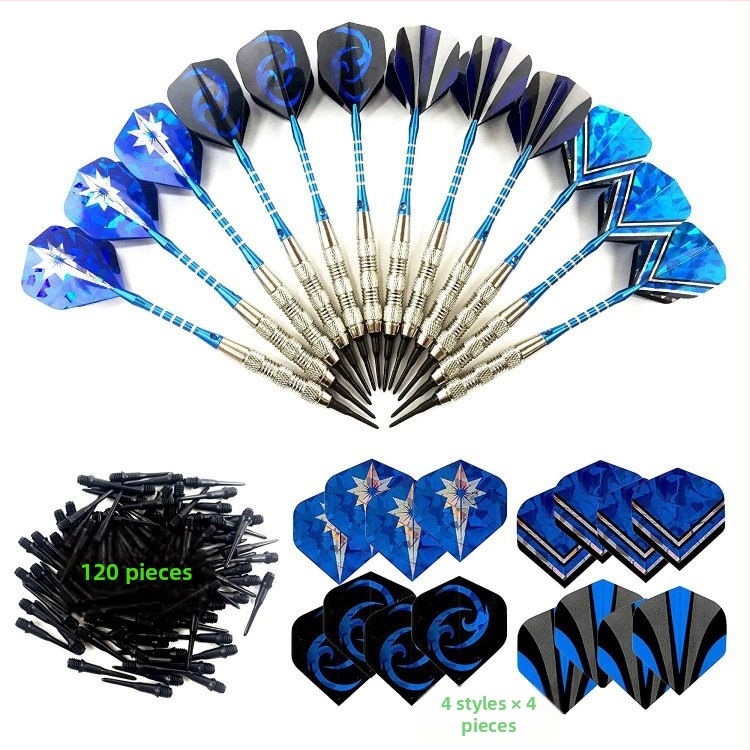 18g никел, защитни меки стрелички от алуминиева сплав, стрелички с пръчка, пластмасови стрелички с 120 глави