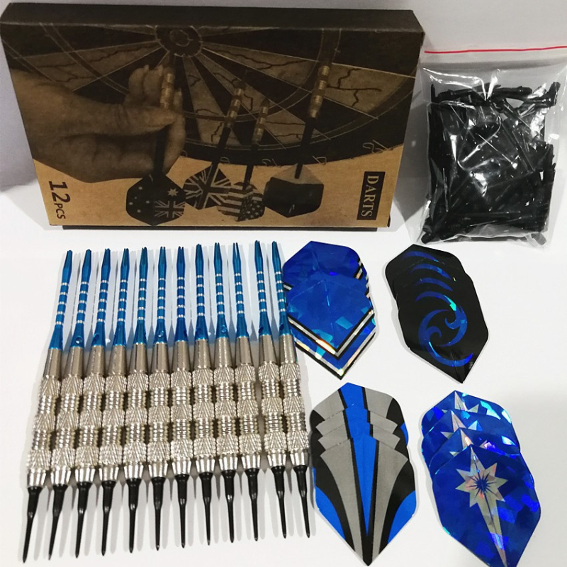 18g никел, защитни меки стрелички от алуминиева сплав, стрелички с пръчка, пластмасови стрелички с 120 глави