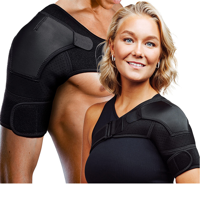 Kryžminės sportinės pečių pagalvėlės su slėgiu, reguliuojami pečių dirželiai, neslystantys, kvėpuojantys, vyrams ir moterims skirti pečių palaikymo dirželiai.