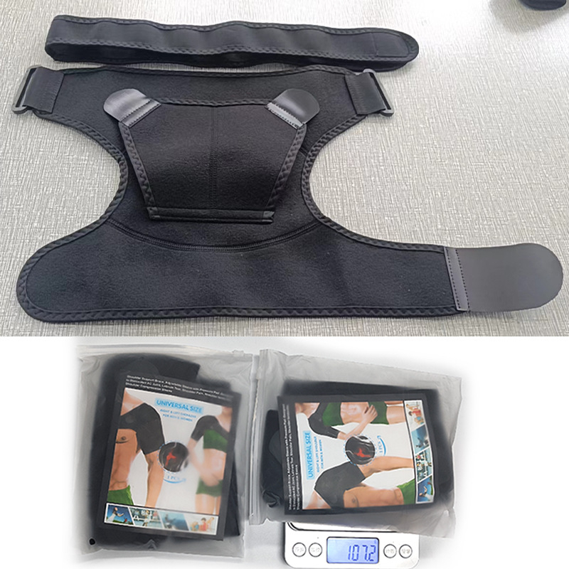 Kryžminės sportinės pečių pagalvėlės su slėgiu, reguliuojami pečių dirželiai, neslystantys, kvėpuojantys, vyrams ir moterims skirti pečių palaikymo dirželiai.