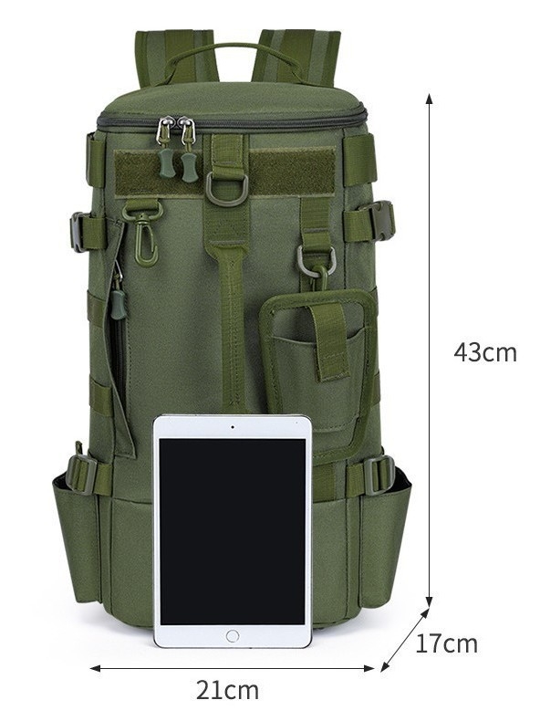 Daugiafunkcis alpinizmo krepšys, žvejybos įrangos krepšys, meškerių krepšys, kuprinė, didelė talpa, sausas ir šlapias atskyrimas, vandeniui atsparus dizainas