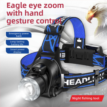 „Boyue T6“ įkrovimo indukcinis žibintas, atsparus vandeniui, LED, stiprios šviesos teleskopinis priartinimo žibintas, lauko žvejybos žibintas, didmeninė prekyba