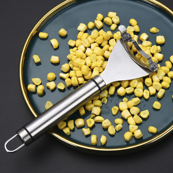 Nerūdijančio plieno kukurūzų obliavimo staklės, kūrybingas daugiafunkcis kūlimo artefaktas, kukurūzų grūdų separatorius, buitiniai virtuvės įrankiai, reikmenys