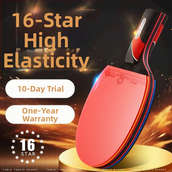Επαγγελματική ρακέτα πινγκ πονγκ αγωνιστικής κατηγορίας, ίσια ρακέτα φοιτητών ενηλίκων, υψηλής ελαστικότητας, αντικολλητική διπλή ρακέτα, χειροποίητη