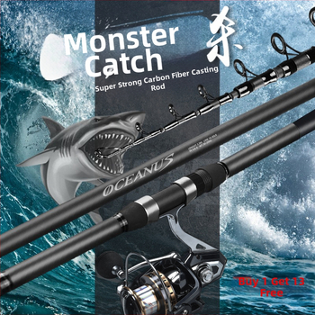 Lin Lake Εισαγόμενο καλάμι ψαρέματος στη θάλασσα, καλάμι ρίψης με τηλεχειριστήριο, κοστούμι από εξαιρετικά ελαφρύ άνθρακα, ειδικό καλάμι ρίψης για ασημένιο κυπρίνο και κυπρίνο Bighead.