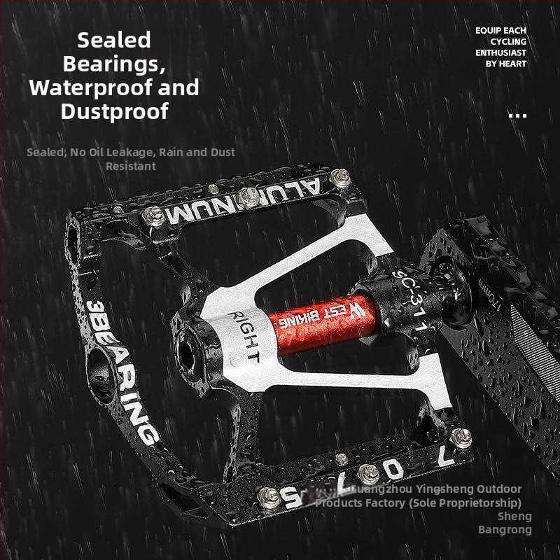 Tiesioginiai gamykliniai pardavimai, 3 aliuminio lydinio korpuso apsauginiai pedalai, kalnų dviračių pedalai, dviračių pedalai, Peilin Sheng