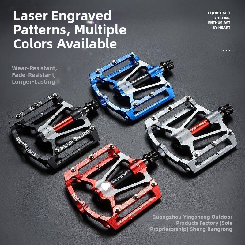 Tiesioginiai gamykliniai pardavimai, 3 aliuminio lydinio korpuso apsauginiai pedalai, kalnų dviračių pedalai, dviračių pedalai, Peilin Sheng
